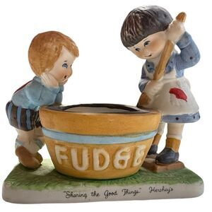Vintage Hershey’s Fudge Figurine Sharing the Good Things J.H. Schuler Co.